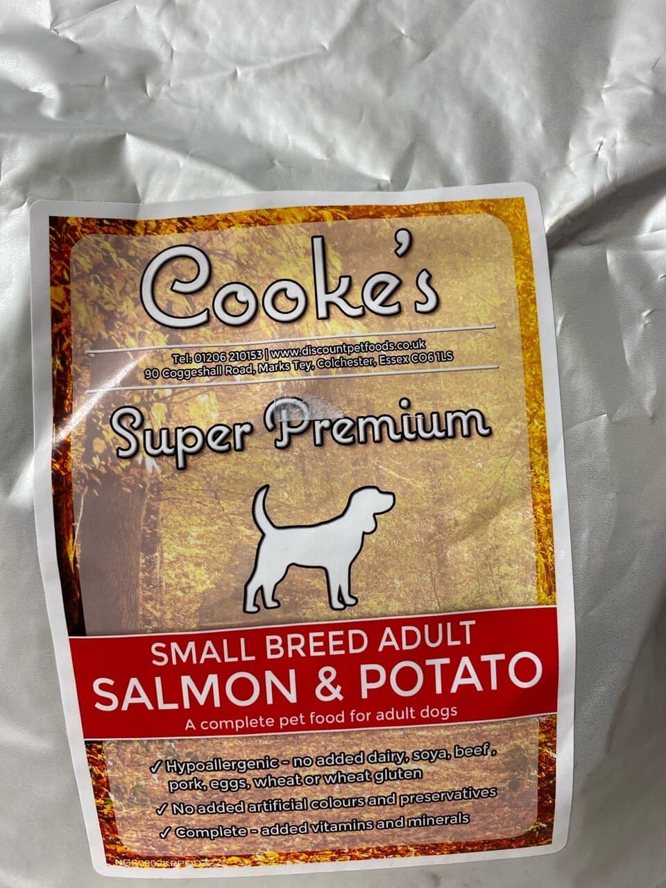 Super Premium Adult Dog Food Small Breed Salmon 2kg Marks Tey